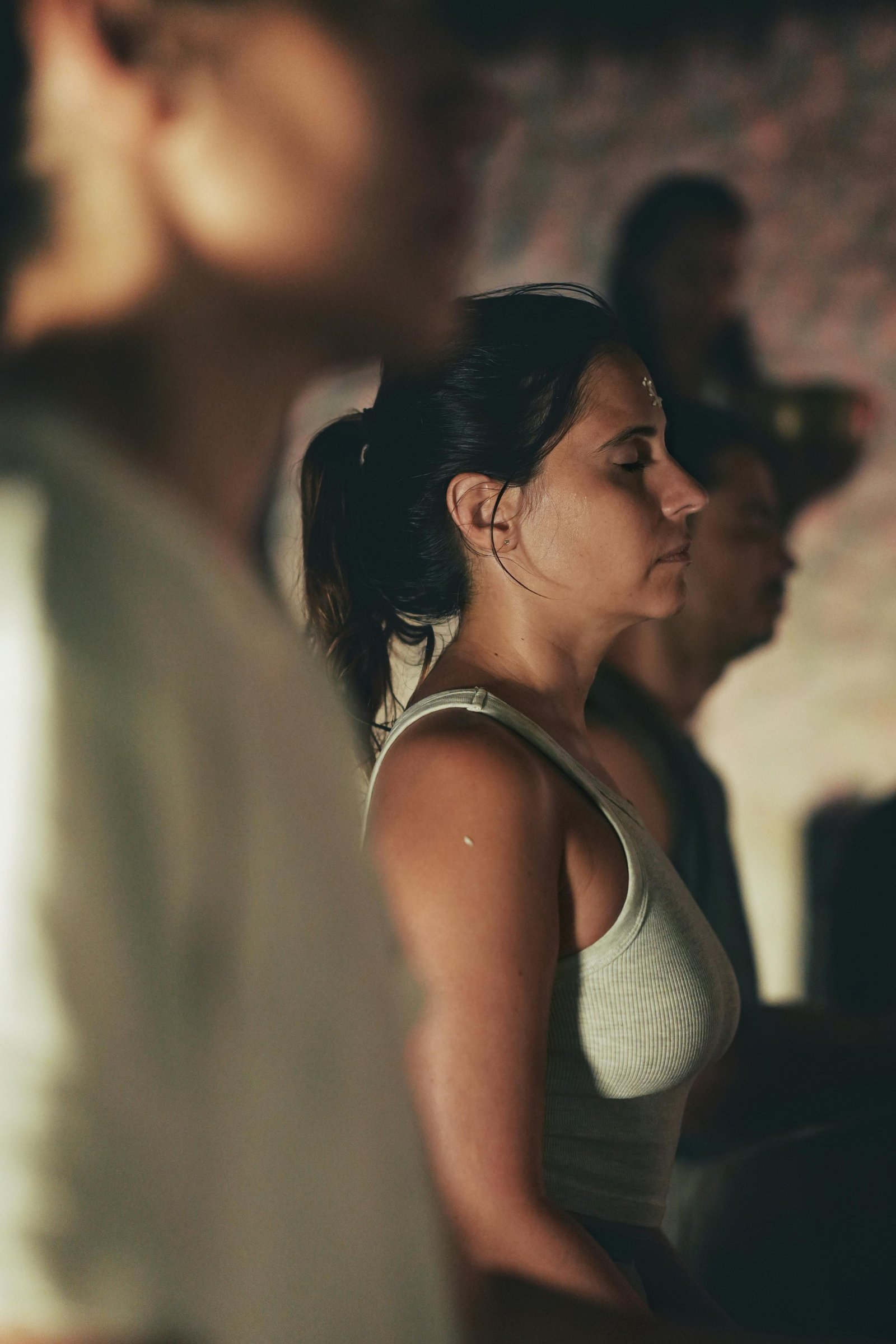 Group meditation session